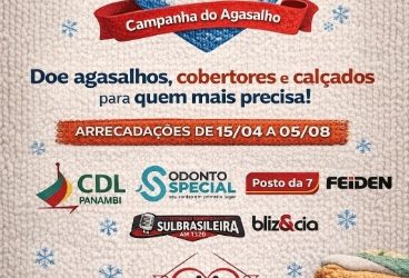 Campanha Aquece Panambi 2026 ajudará famílias em situação de vulnerabilidade