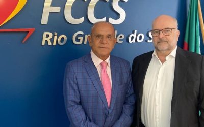Presidente Vitor Augusto Koch recebe visita do pré-candidato ao senado, Milton Cardoso