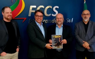 Presidente do Grupo Irion, Márcio Irion, visita a FCCS-RS
