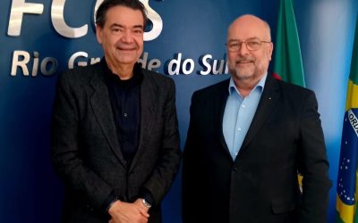 Presidente Vitor Augusto Koch recebe a visita do diretor do Procon Porto Alegre